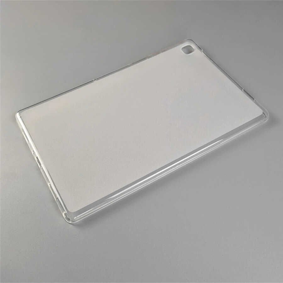 Samsung Galaxy Tab Tab A7 T500 Şeffaf Silikon Tablet Kılıf Korunaklı Yapı  10.4 T505 T507(T-SÜPER) Siyah