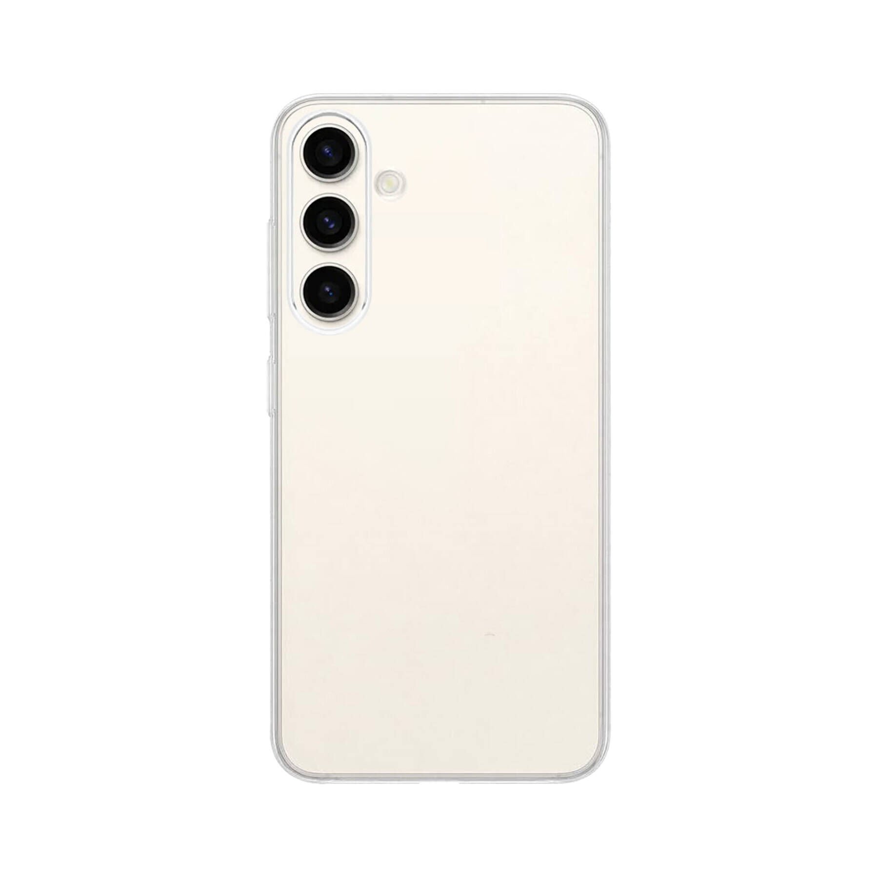 Samsung Galaxy S24 Kılıf Kamera Çıkıntılı Renksiz Sararmaz Şeffaf Sert Kapak (Vonn) Renksiz