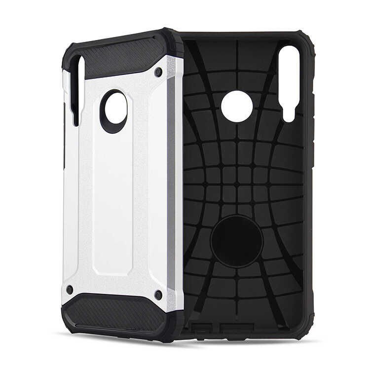 Huawei P40 Lite E Kılıf Armor Köşe Korumalı Çift Katman Tank Zırh Kapak (CRASH) Siyah