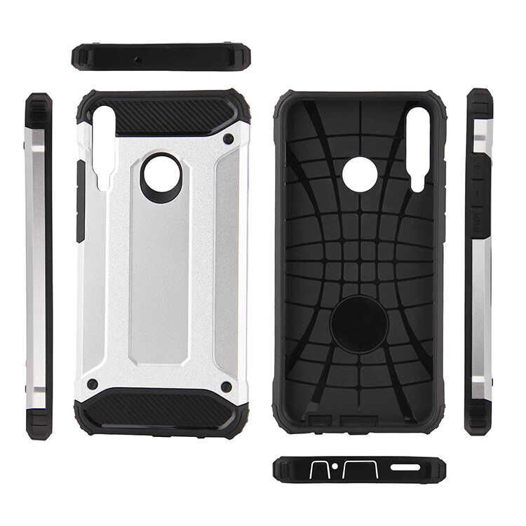 Huawei P40 Lite E Kılıf Armor Köşe Korumalı Çift Katman Tank Zırh Kapak (CRASH) Siyah