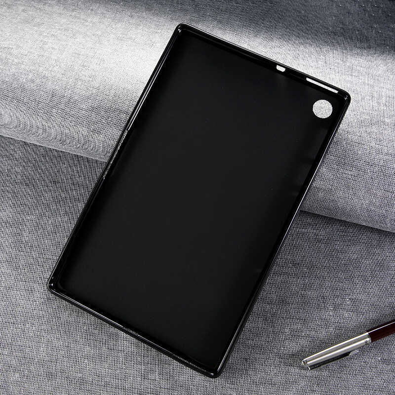 Lenovo M10 Tb-x306f Tb-x306x Gen.2 Şeffaf Silikon Tablet Kılıf Korunaklı Yapı (T-SÜPER) Siyah