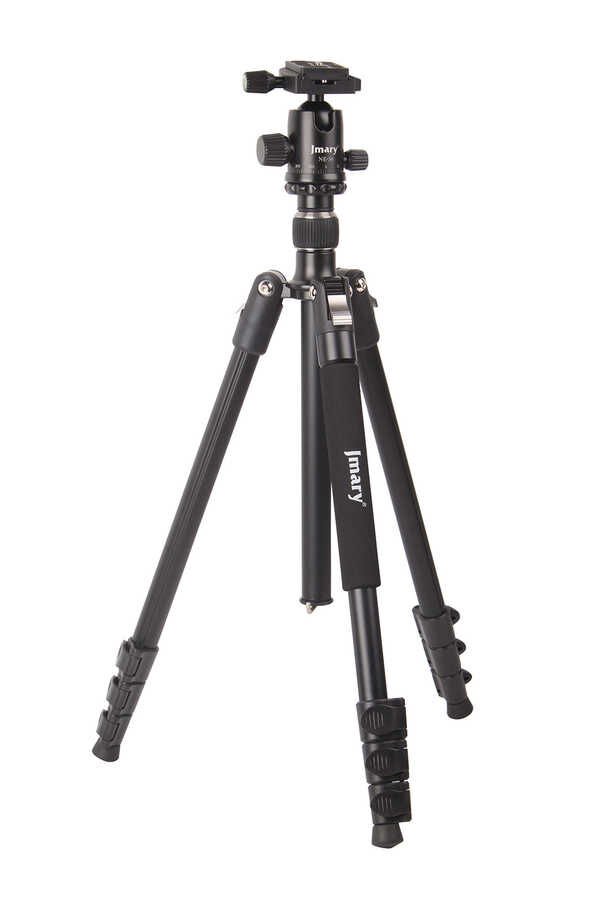 Tripod 167cm Maximum Uzunluk 51cm Minimum Uzunluk Alüminyum Alaşım Sert PC Malzeme (KT235-NE36) Siyah