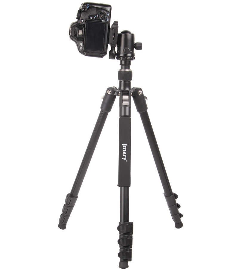 Tripod 167cm Maximum Uzunluk 51cm Minimum Uzunluk Alüminyum Alaşım Sert PC Malzeme (KT235-NE36) Siyah