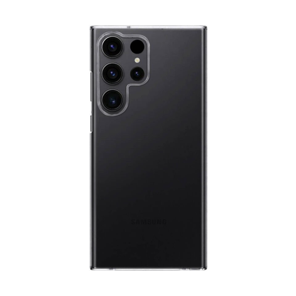 Samsung Galaxy S24 Ultra Kılıf Kamera Çıkıntılı Renksiz Sararmaz Şeffaf Sert Kapak (Vonn) Renksiz