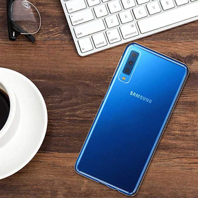 Galaxy A7 2018 Kılıf Zore Ultra İnce Silikon Kapak 0.2 mm