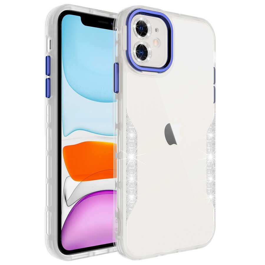Apple iPhone 11 Kılıf Simli ve Lens Korumalı HEPTEKİLETİŞİM Pano Kapak