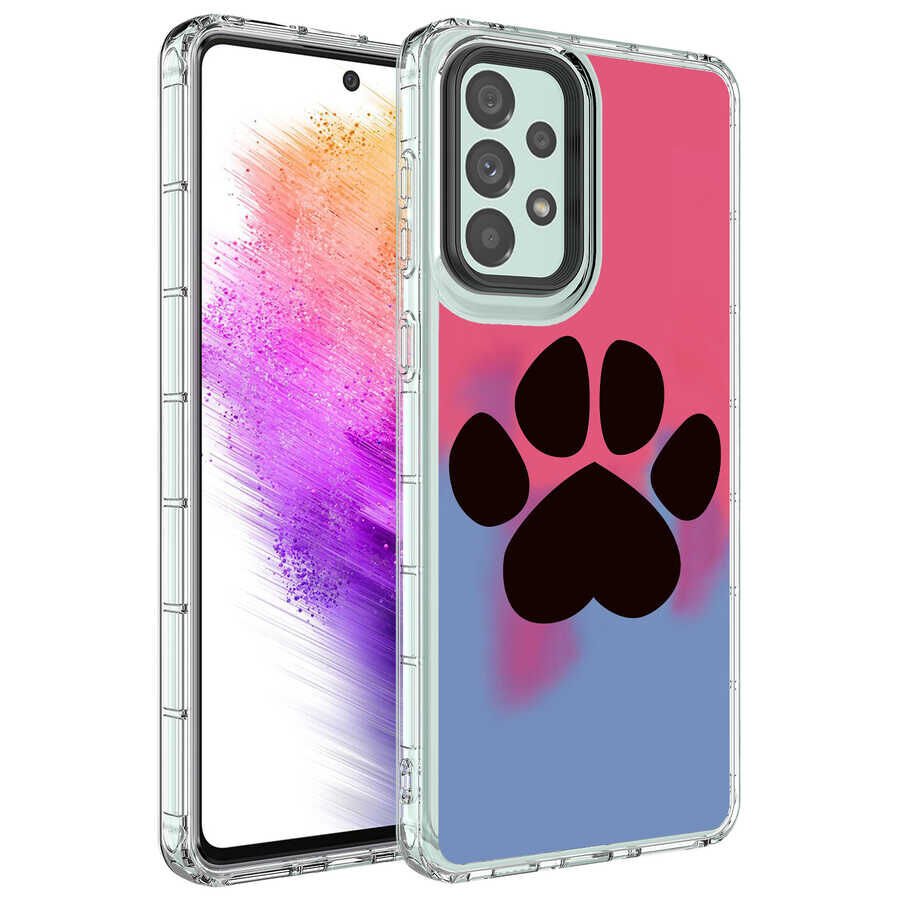 Samsung Galaxy A53 5G Kılıf Kamera Korumalı Desenli Sert Parlak Silikon Kapak (Korn) NO14