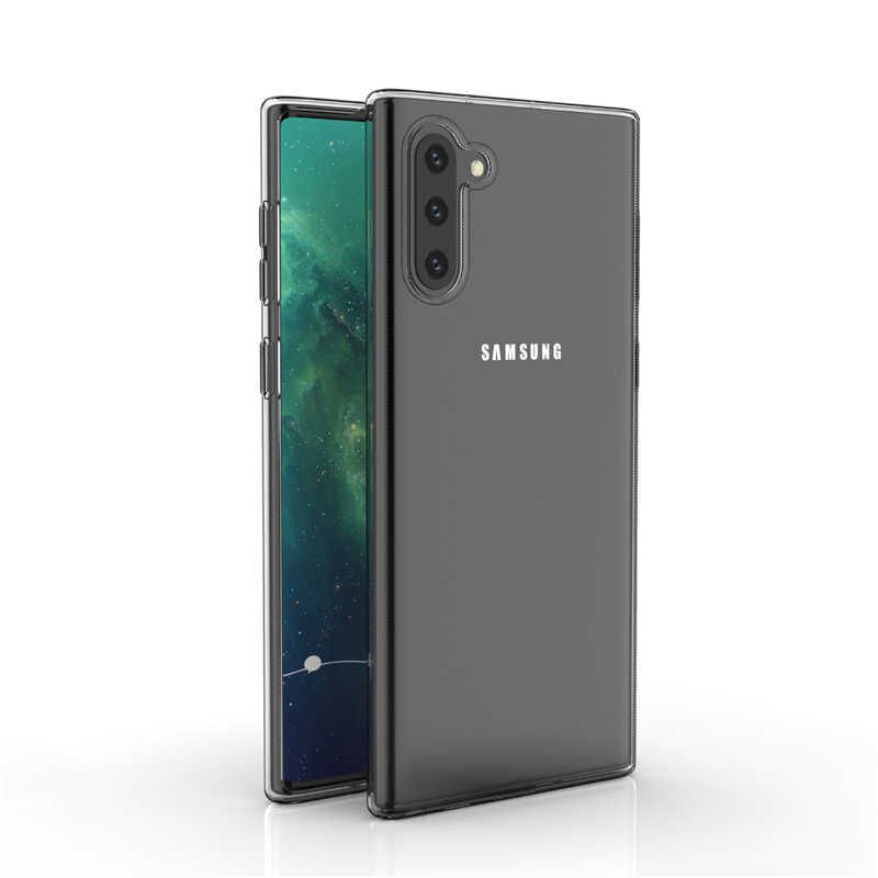 Samsung Galaxy Note 10 Şeffaf Kılıf Yumuşak İnce Tasarımlı Kapak (SÜPER) Renksiz