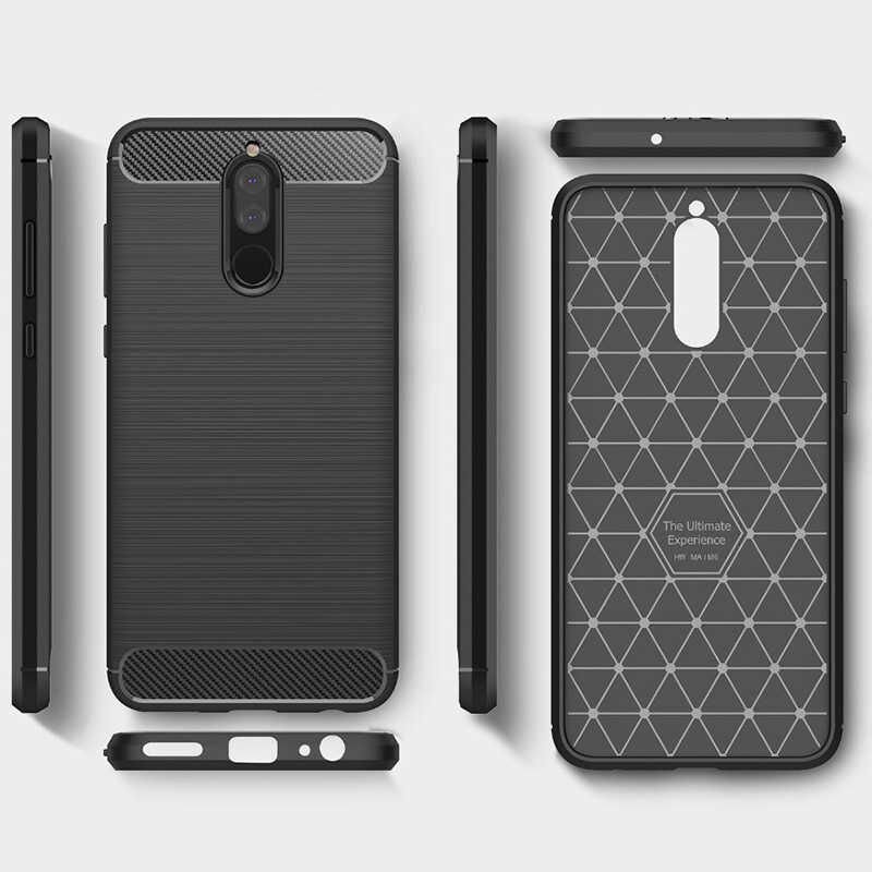 Huawei Mate 10 Lite Kılıf Ultra Korunaklı Silikon Kapak (ROOM) Gri
