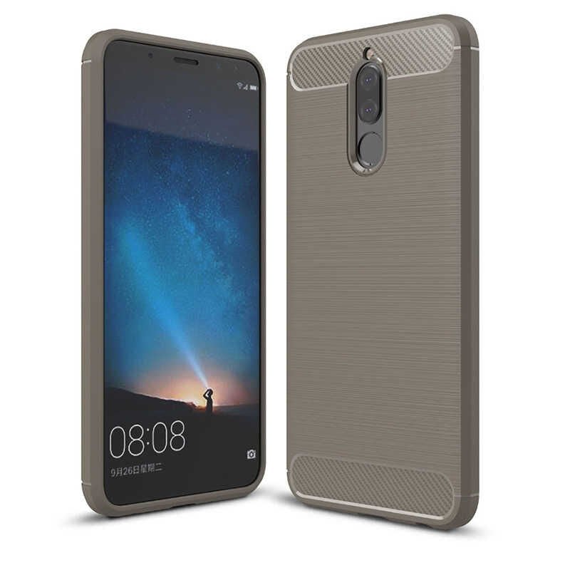 Huawei Mate 10 Lite Kılıf Ultra Korunaklı Silikon Kapak (ROOM) Gri