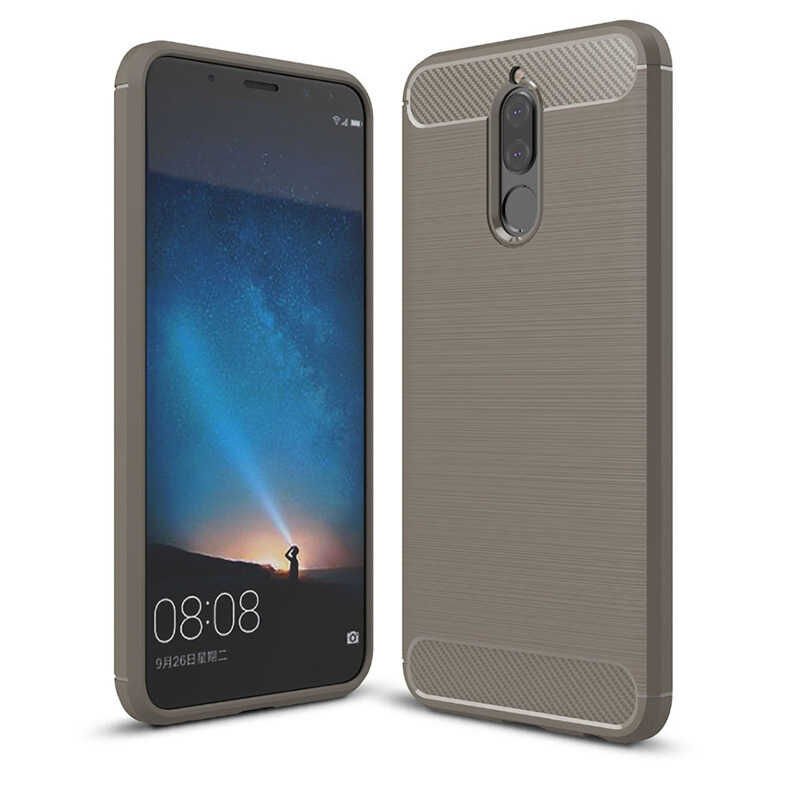 Huawei Mate 10 Lite Kılıf Ultra Korunaklı Silikon Kapak (ROOM) Gri