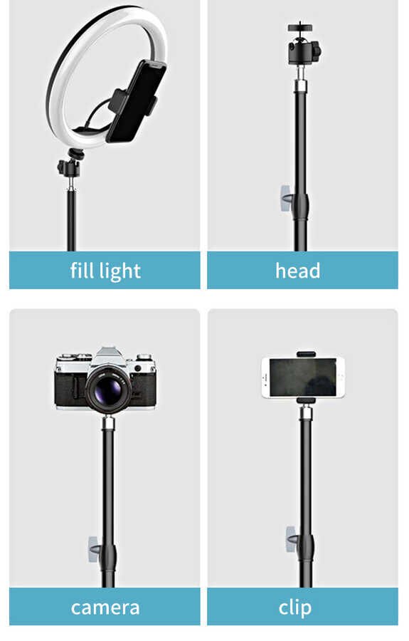 Tripod 3 Kademeli Teleskopik Dizayn Katlanabilir Kompakt Tasarım (MT75) Siyah