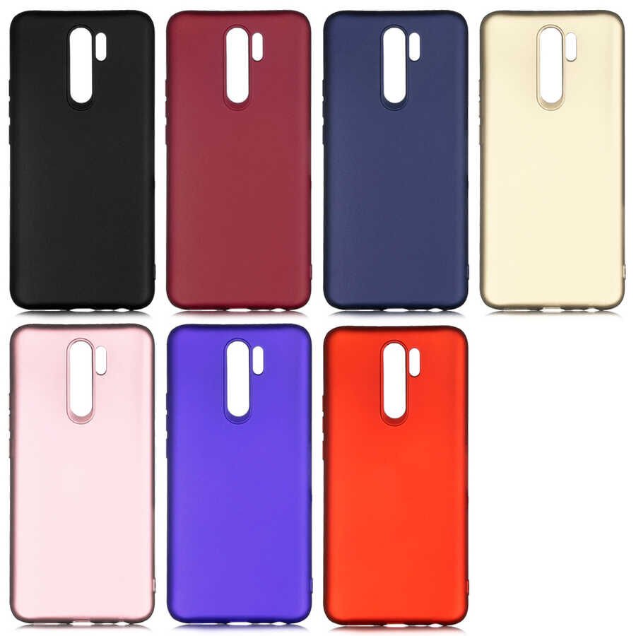 Xiaomi Redmi 9 Kılıf Yumuşak Dokulu Soft Esnek İnce Mat Renkli Silikon Kapak (PREMİER) Saks Mavi