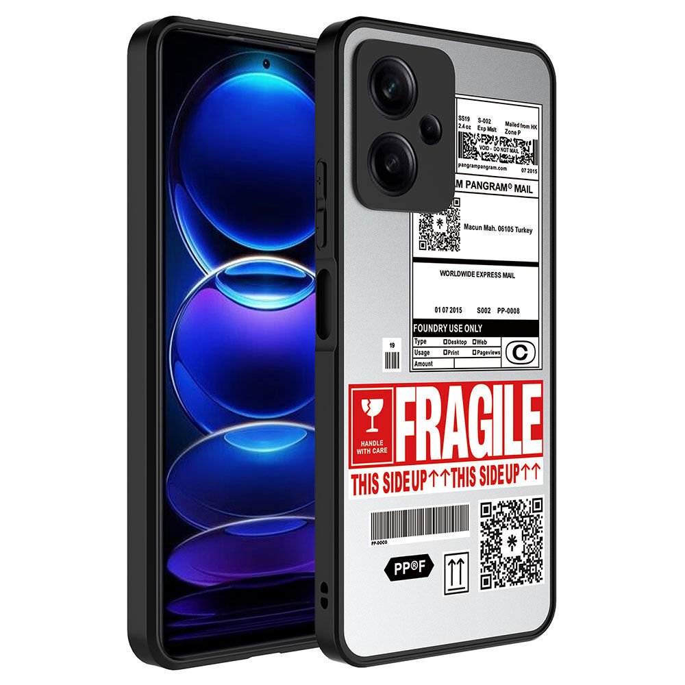 Xiaomi Redmi Note 12 5G Kılıf Aynalı Desenli Kamera Korumalı Parlak Renkli Sert Kapak (Mirror) Fragile