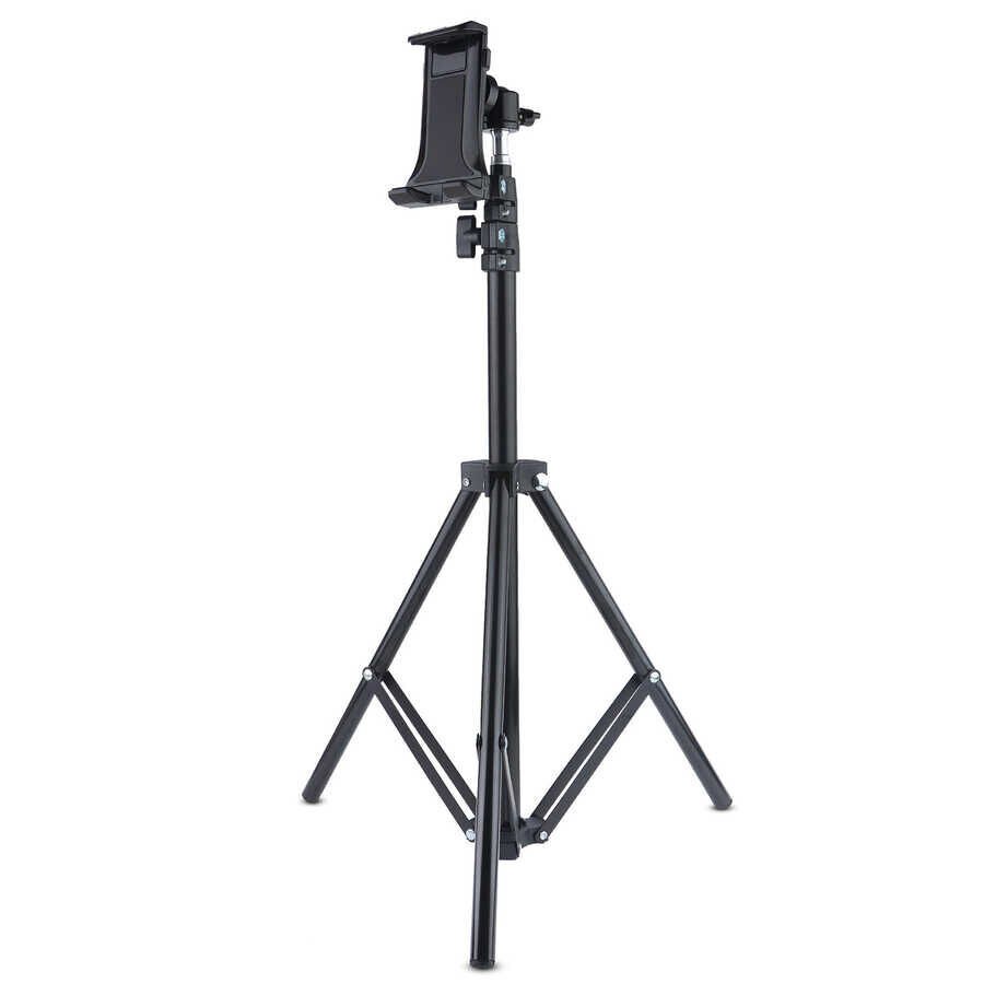 Tripod 4-11 inç Arası Tablet ve Telefonlara Uyumludur (L16-095) Siyah