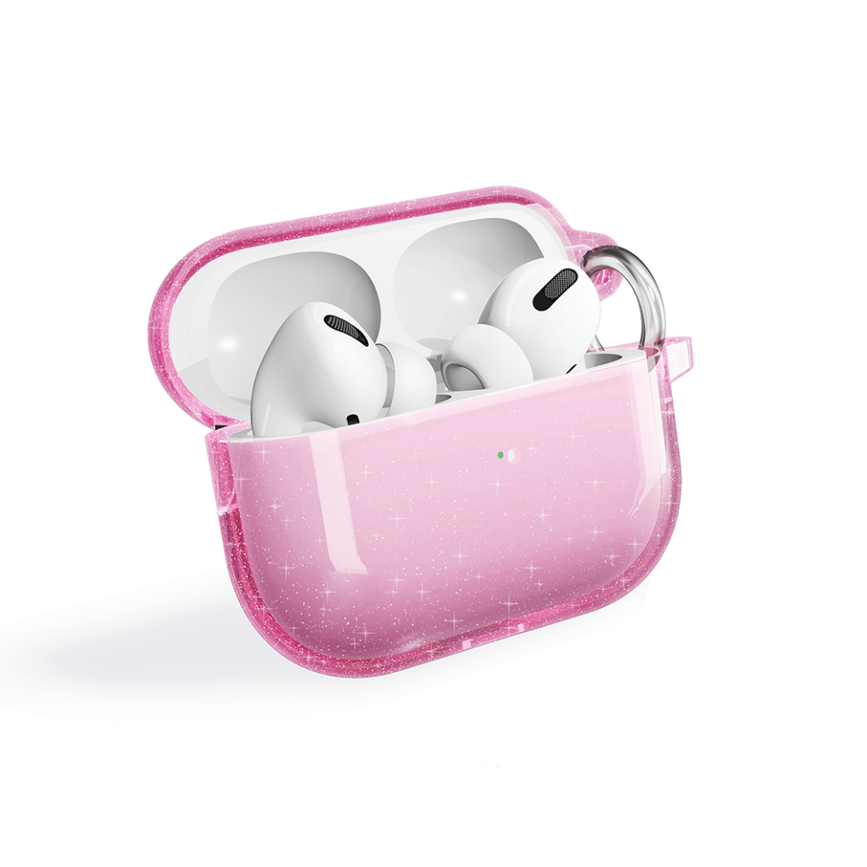 Apple Airpods Pro 2 Kılıf Allstar Parlayan Simli Saydam Renkli (Airbag 32) Şeffaf