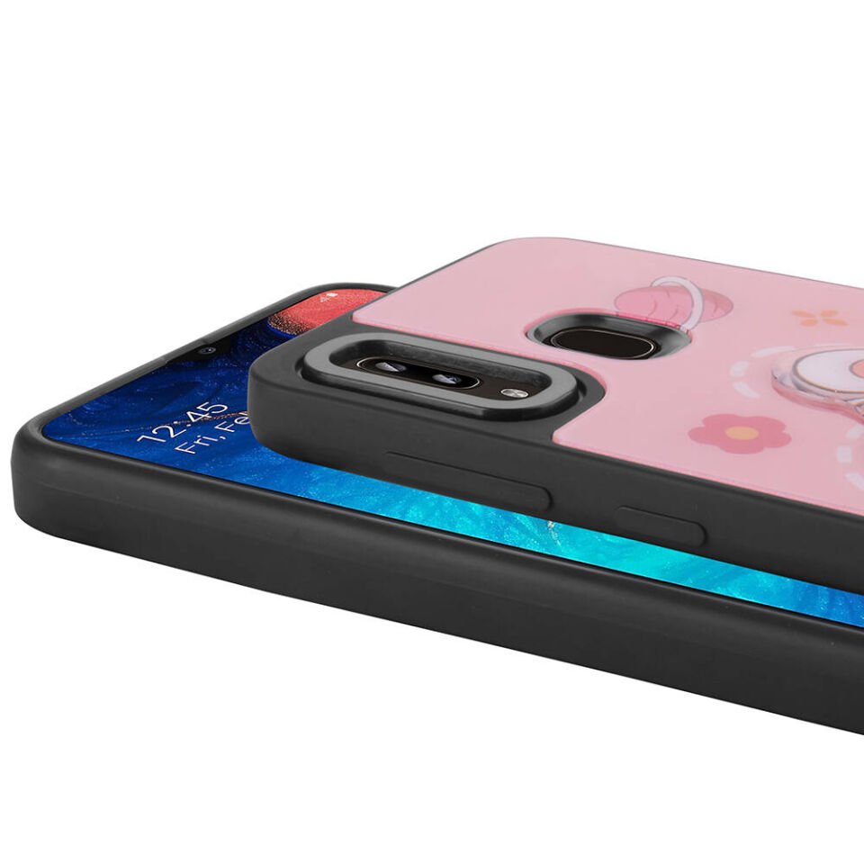 Samsung Galaxy A30 Kılıf Parlayan Kabartmalı İkonik Figürlü HEPTEKİLETİŞİM Amas Silikon Kapak