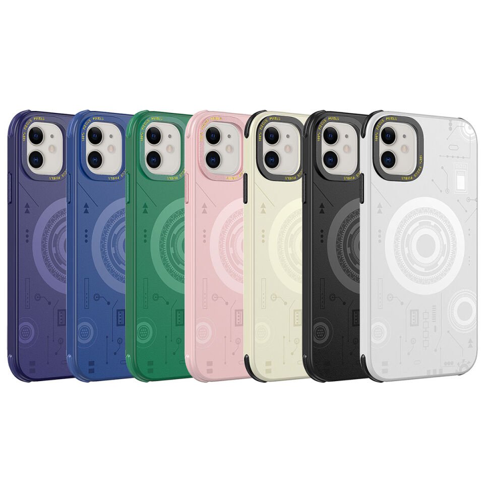 Apple iPhone 12 Kılıf HEPTEKİLETİŞİM Wireless Şarj Özellikli Desenli Hot Kapak