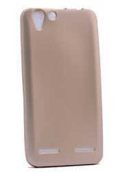 Lenovo Vibe K5 Kılıf Yumuşak Dokulu Soft Esnek İnce Mat Renkli Silikon Kapak (PREMİER) Rose Gold