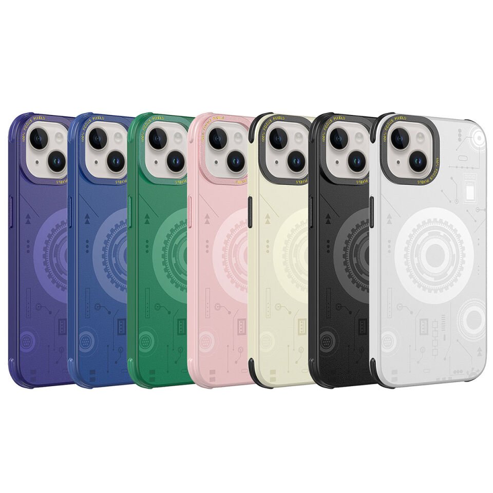 Apple iPhone 13 Kılıf HEPTEKİLETİŞİM Wireless Şarj Özellikli Desenli Hot Kapak