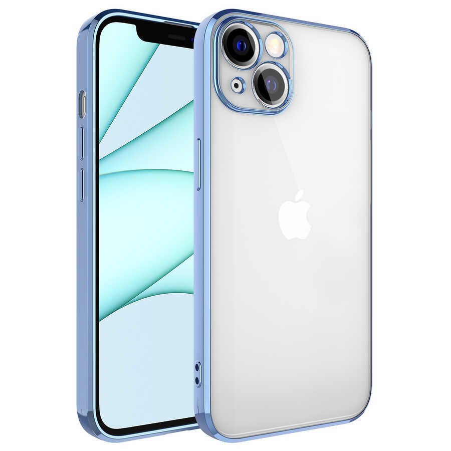 Apple iPhone 13 Kılıf HEPTEKİLETİŞİM Glitter Full Renkli Silikon Kapak