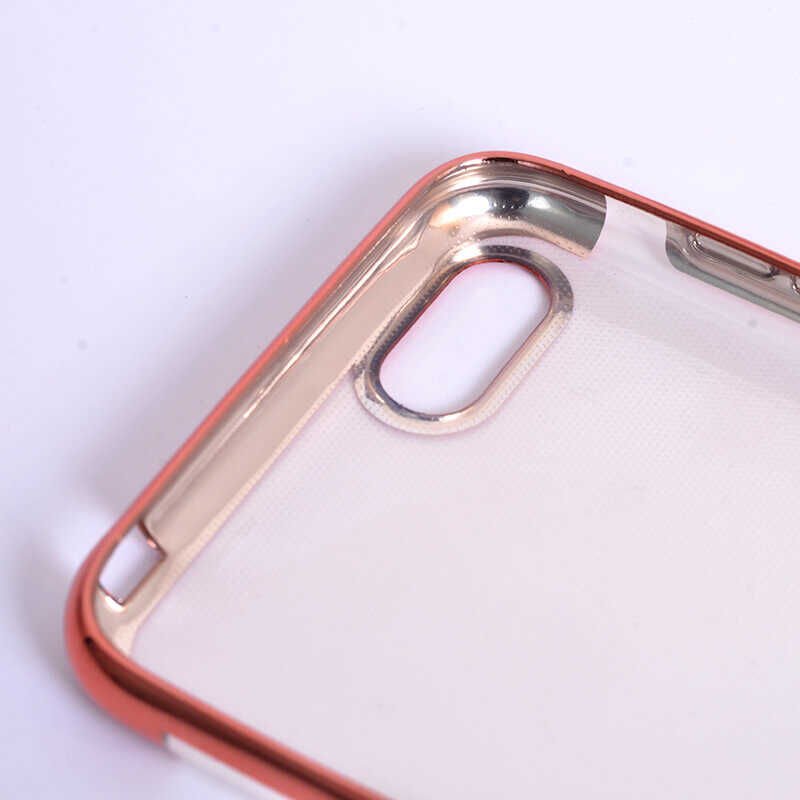 Huawei Y5 2018 Kılıf Dört Köşe Renkli Lazer Şeffaf Silikon Kapak (GLİTTER) Siyah