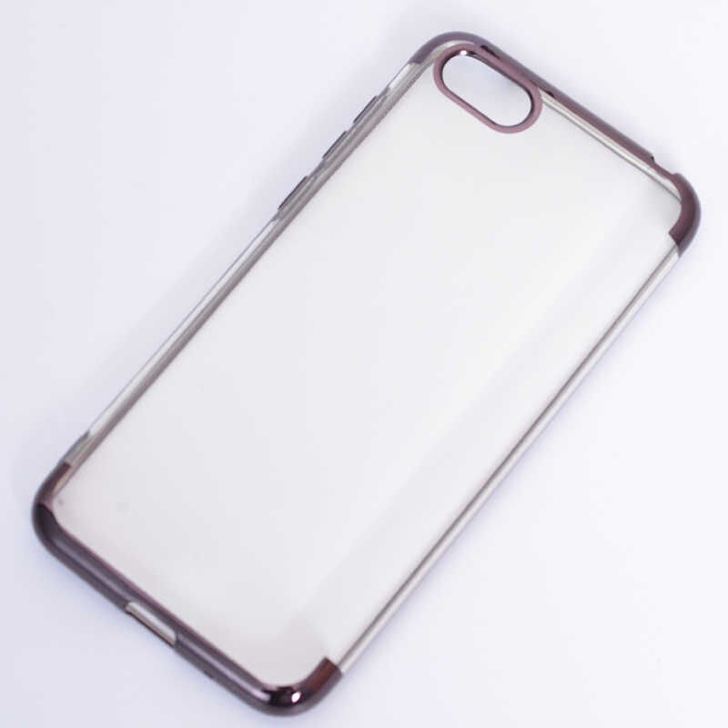 Huawei Y5 2018 Kılıf Dört Köşe Renkli Lazer Şeffaf Silikon Kapak (GLİTTER) Siyah