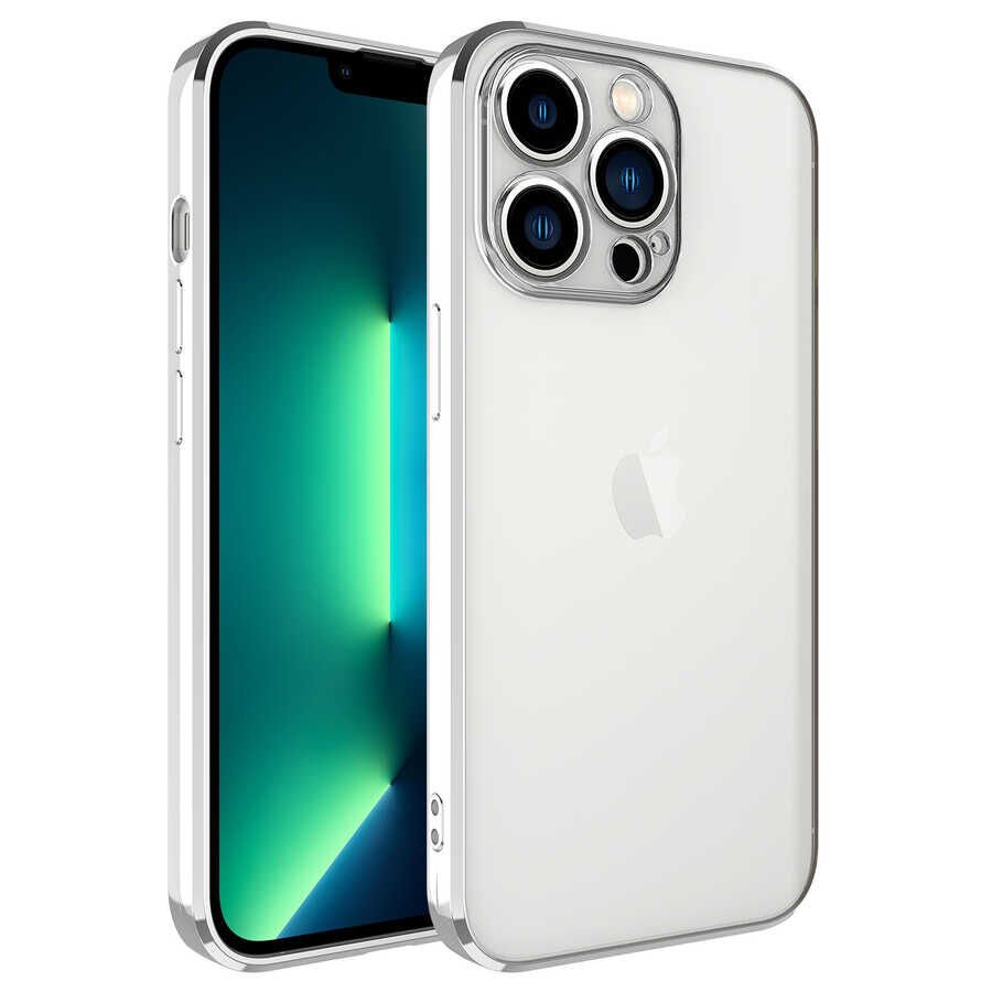 Apple iPhone 13 Pro Kılıf HEPTEKİLETİŞİM Glitter Full Renkli Silikon Kapak