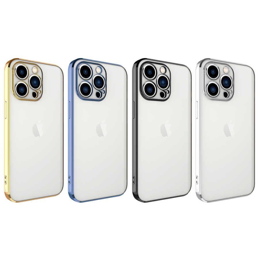 Apple iPhone 13 Pro Max Kılıf HEPTEKİLETİŞİM Glitter Full Renkli Silikon Kapak