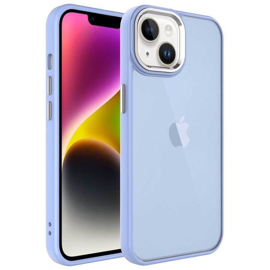 Apple iPhone 14 Plus Kılıf Buzlu Sert PC HEPTEKİLETİŞİM May Kapak