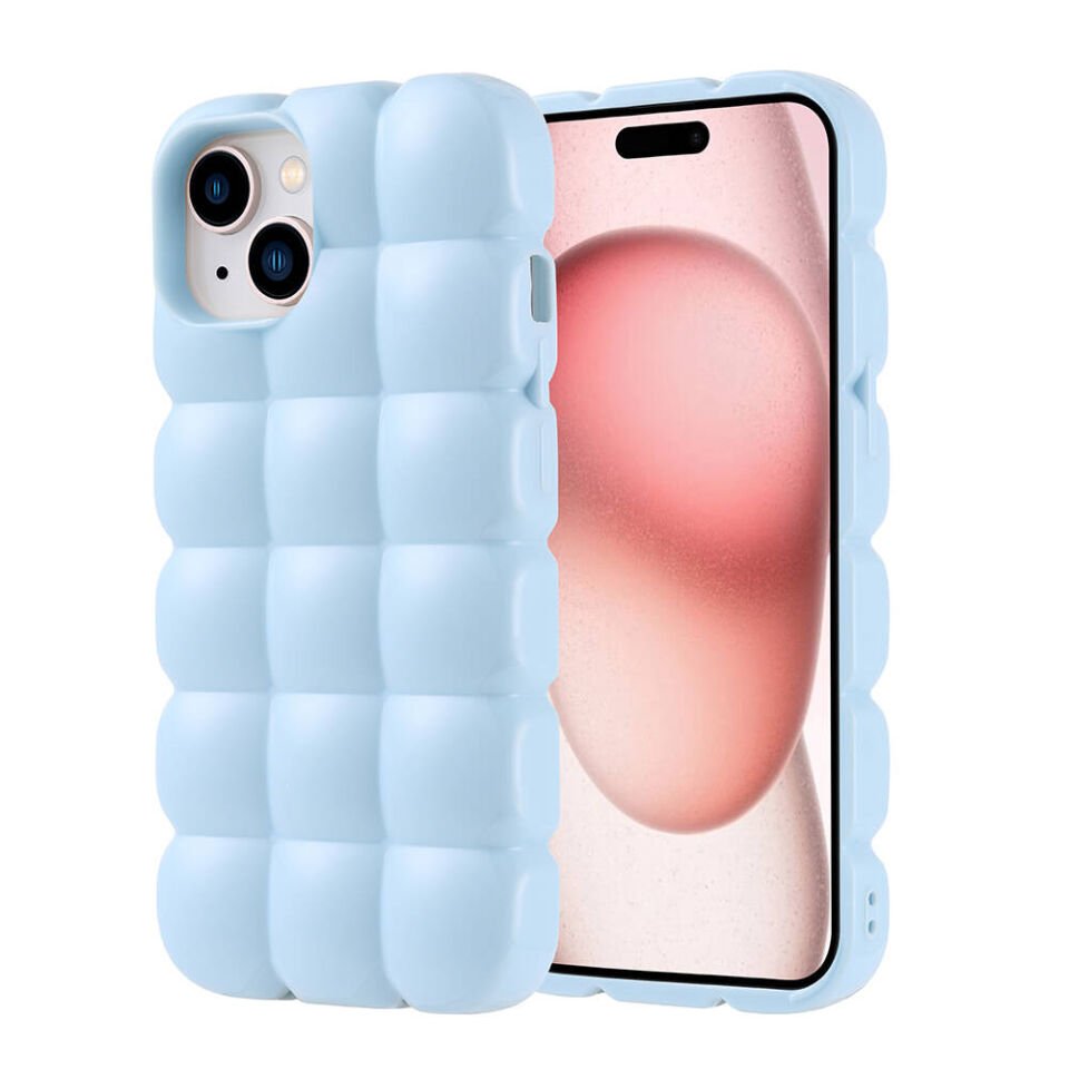 Apple iPhone 15 Kılıf Parlak Esnek Silikon HEPTEKİLETİŞİM Dom Dom Kapak