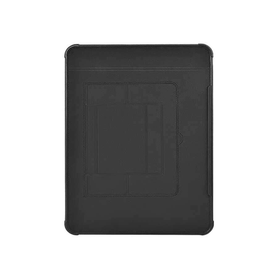 Apple Macbook Pro 16.2 2023 A2780 Wiwu Defender Stand Case Taşınabilir Standlı Magnetik PU Laptop Çantası