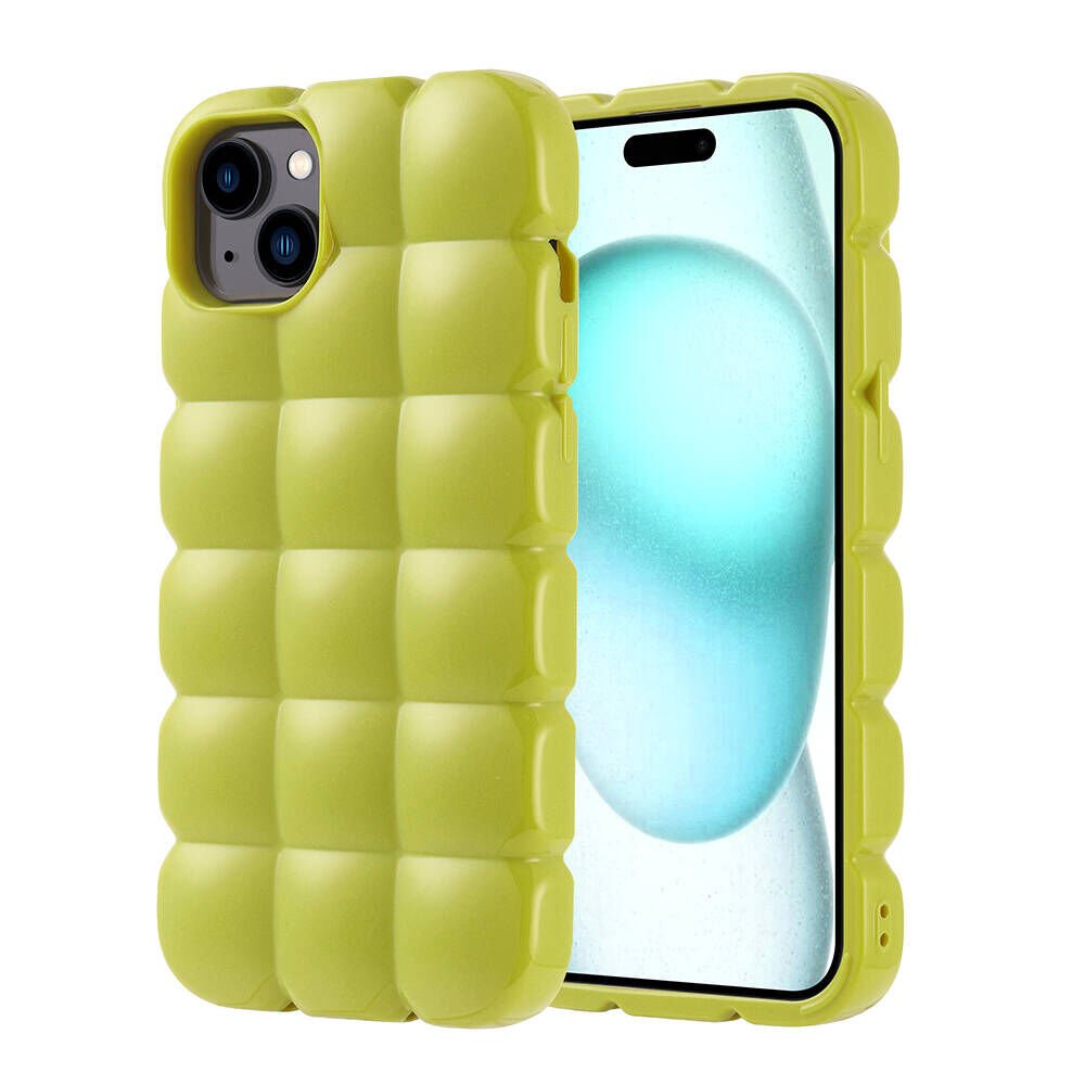 Apple iPhone 15 Plus Kılıf Parlak Esnek Silikon HEPTEKİLETİŞİM Dom Dom Kapak