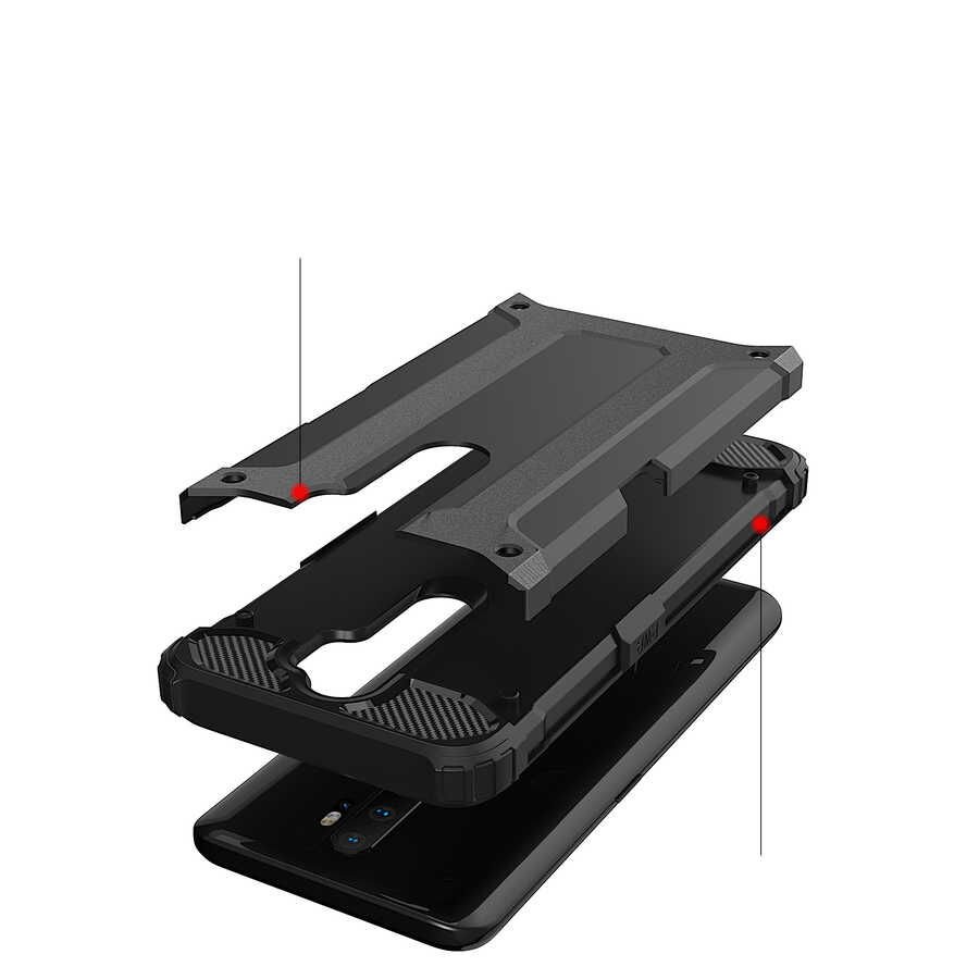 Oppo A9 2020 Kılıf HEPTEKİLETİŞİM Crash Silikon Kapak