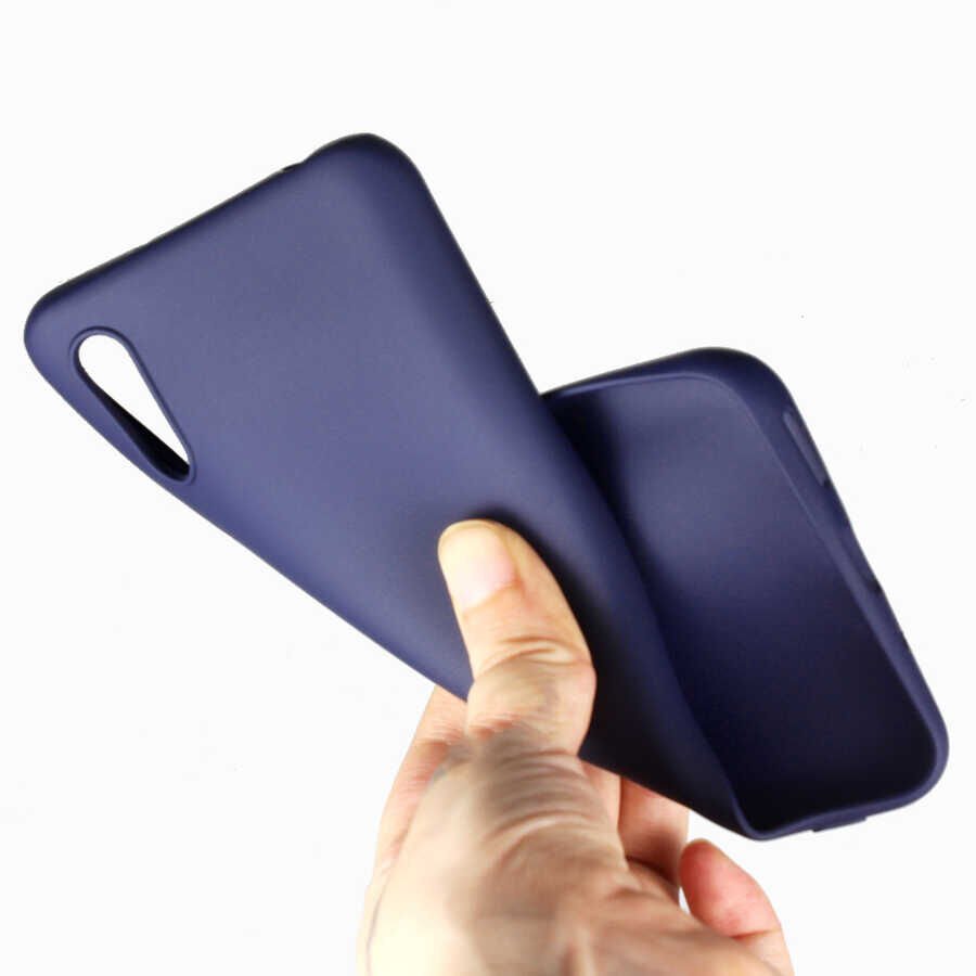 Xiaomi Redmi 9A Kılıf Yumuşak Dokulu Soft Esnek İnce Mat Renkli Silikon Kapak (PREMİER) Kırmızı