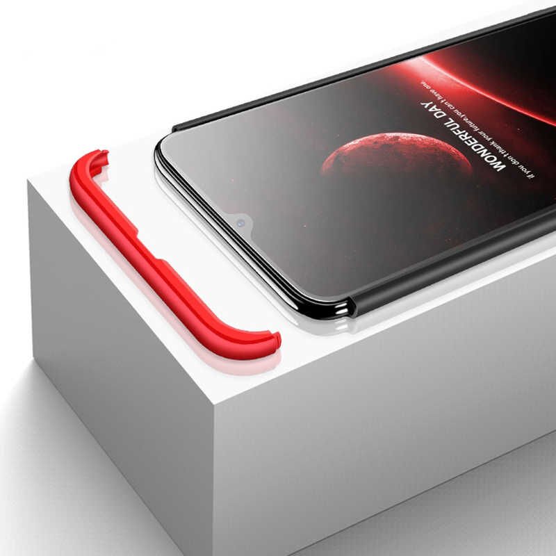 Samsung Galaxy M30 Kılıf 360 Tam Koruma Ön Ve Arka Sert Mika Kapak Orjinal Ays Gkk Kapak Siyah