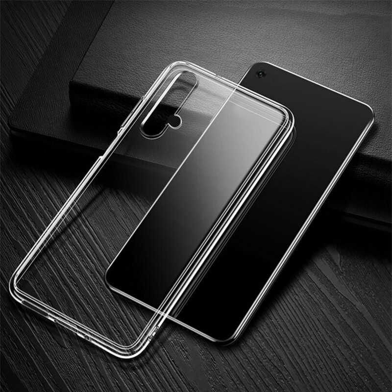 Huawei Honor 20 Şeffaf Kılıf Yumuşak İnce Tasarımlı Kapak (SÜPER) Renksiz