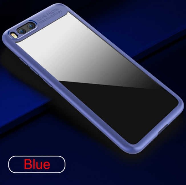 Xiaomi Mi 6 Kılıf Kenarları Silikon Arkası Şeffaf Sert Kapak (BUTTOM) Pembe