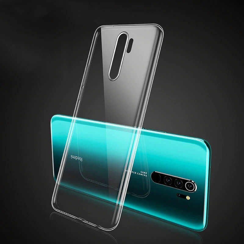 Xiaomi Redmi Note 8 Pro Şeffaf Kılıf Yumuşak İnce Tasarımlı Kapak (SÜPER) Renksiz