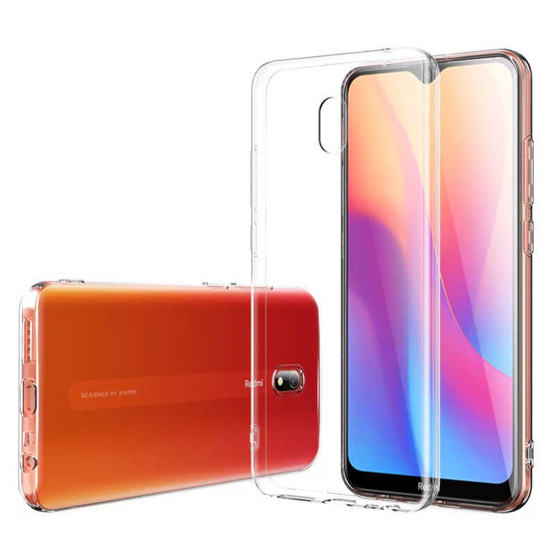 Xiaomi Redmi 8A Şeffaf Kılıf Yumuşak İnce Tasarımlı Kapak (SÜPER) Renksiz