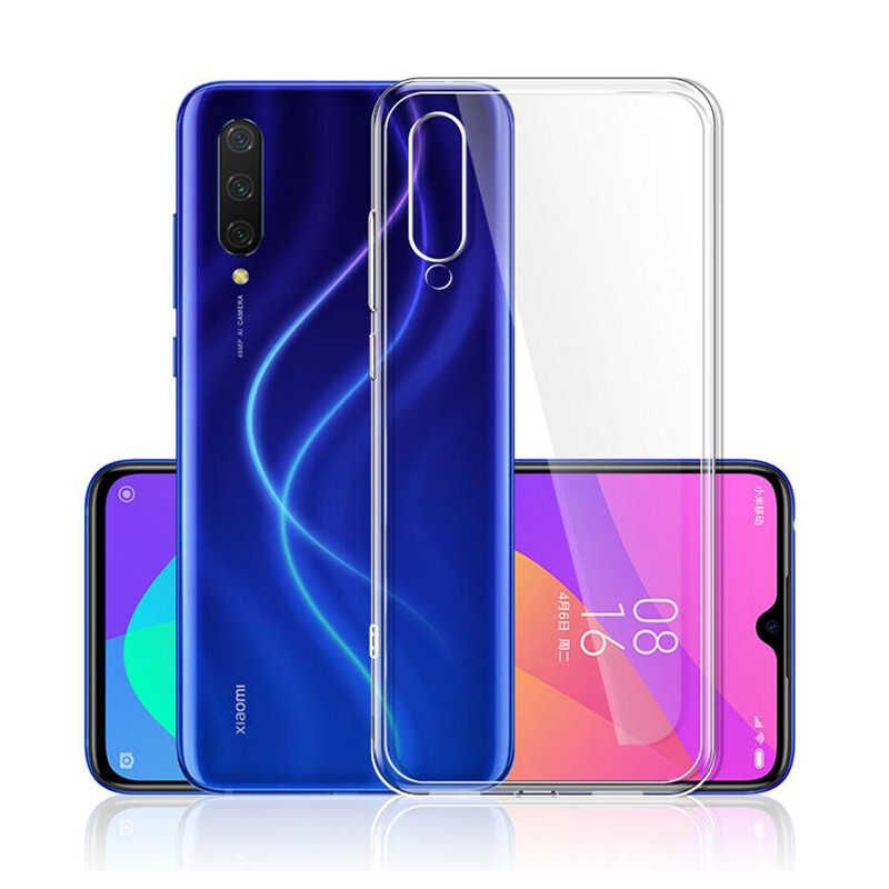 Xiaomi Mi 9 Lite Şeffaf Kılıf Yumuşak İnce Tasarımlı Kapak (SÜPER) Renksiz
