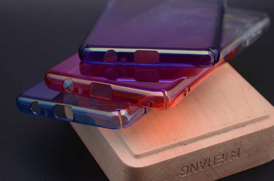 Galaxy A8 2018 Kılıf Zore Renkli Transparan Kapak