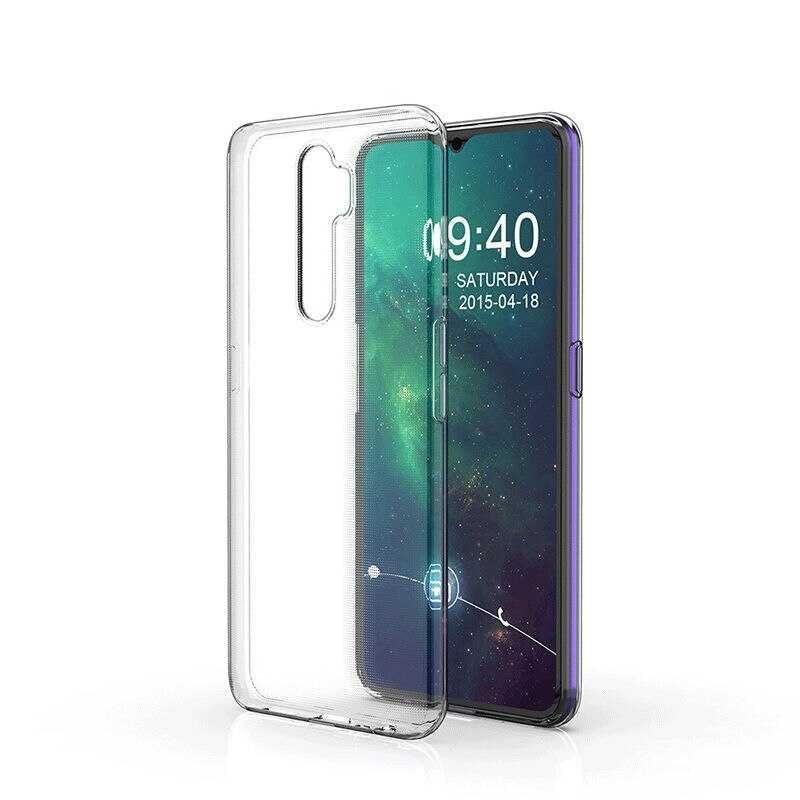 Oppo A9 2020 Şeffaf Kılıf Yumuşak İnce Tasarımlı Kapak (SÜPER) Renksiz