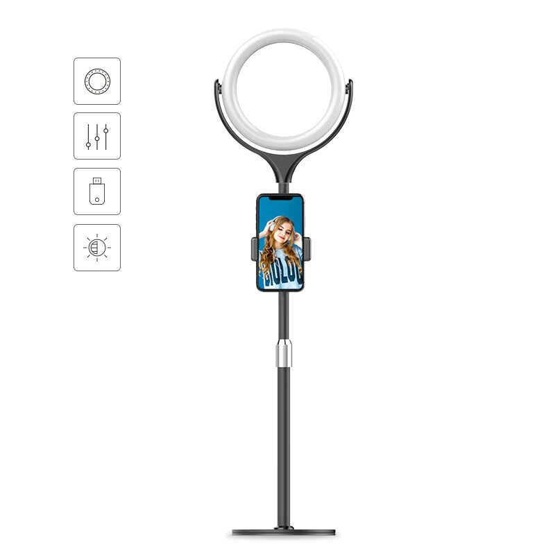 HEPTEKİLETİŞİM F-537 Işıklı Telefon Tutucu Ring Light