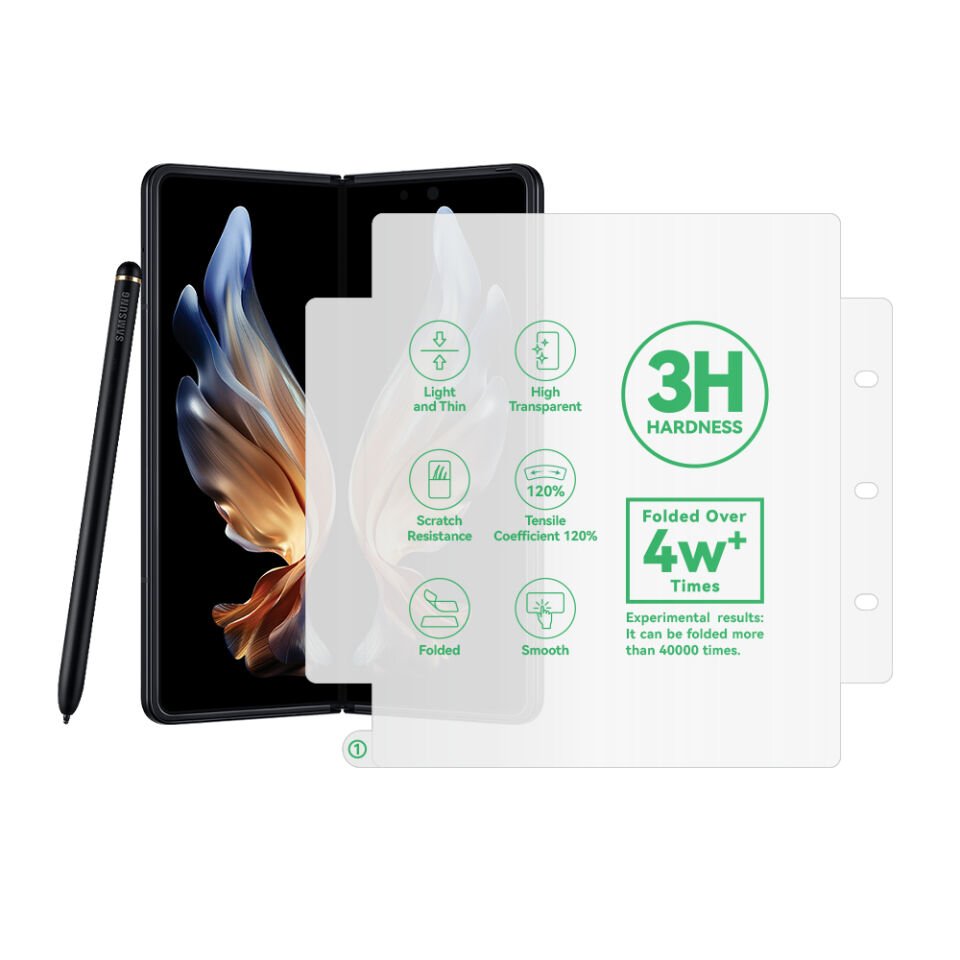 Samsung Galaxy Z Fold 5 HEPTEKİLETİŞİM Hizalama Aparatlı S-Fit Body Ekran Koruyucu