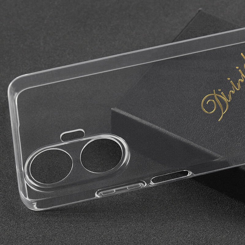 Realme C55 Şeffaf Kılıf Yumuşak İnce Tasarımlı Kapak (SÜPER) Renksiz