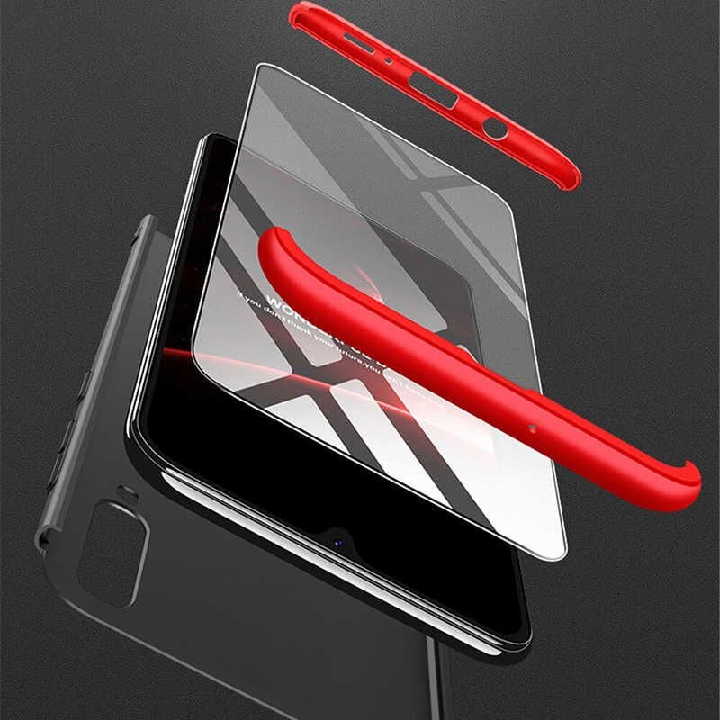 A50 Kılıf 360 Tam Koruma Ön Ve Arka Sert Mika Kapak Orjinal Ays Gkk Kapak Rose Gold