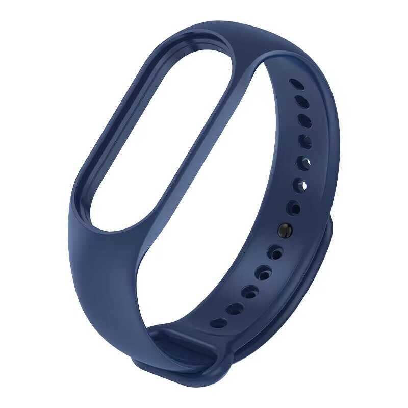 Xiaomi Mi Band 7 Silikon Kordon Soft ve Pürüzsüz Yüzeyli Kordon (Klasik) Lacivert