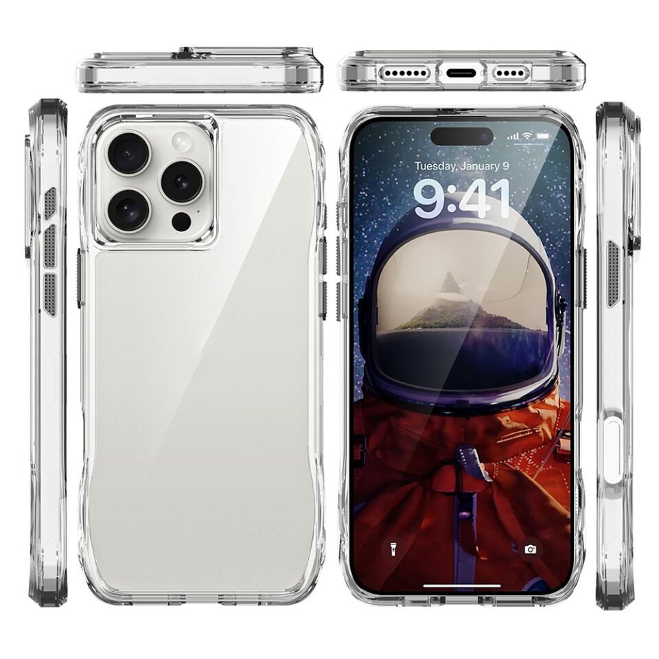 Apple iPhone 16 Pro Max Kılıf Airbagli Şeffaf HEPTEKİLETİŞİM İncek Kapak