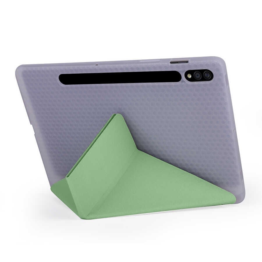 Samsung Galaxy Tab S7 S8 X700 11'' T870 T875 T877 Kılıf Kalem Bölmeli Standlı Kılıf (TR) Kırmızı
